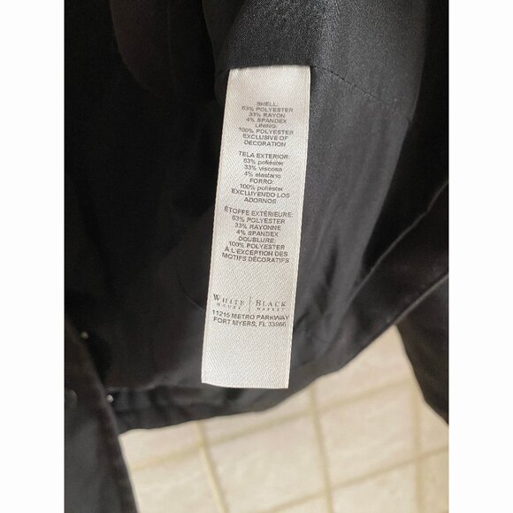 WHBM cropped blazer jacket, black, 8 - Picture 5 of 5